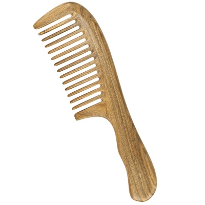 虞美人绿檀木梳子实用礼物