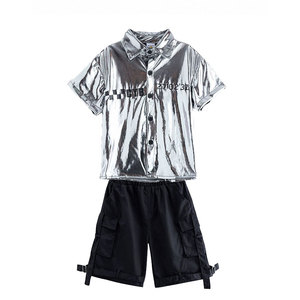 儿童啦啦队科技感未来班服演出服