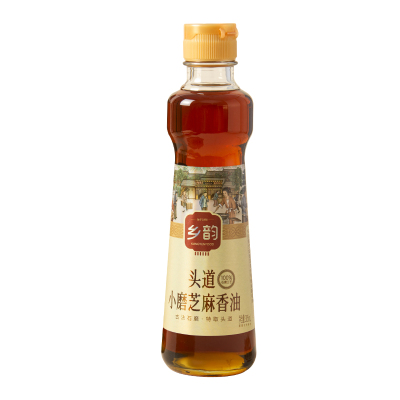 乡韵头道小磨香油河南正宗石磨老字号水代法纯白芝麻家用麻油中华