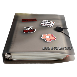 加厚不硌手活页本b5活页笔记本子可拆卸扣环简约ins风错题本横线考研初高中生大学生专用a5记事线圈本日记本