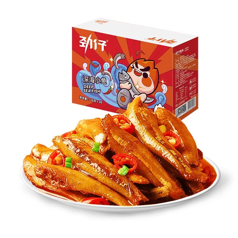 劲仔小鱼仔香辣麻辣小鱼干小包装