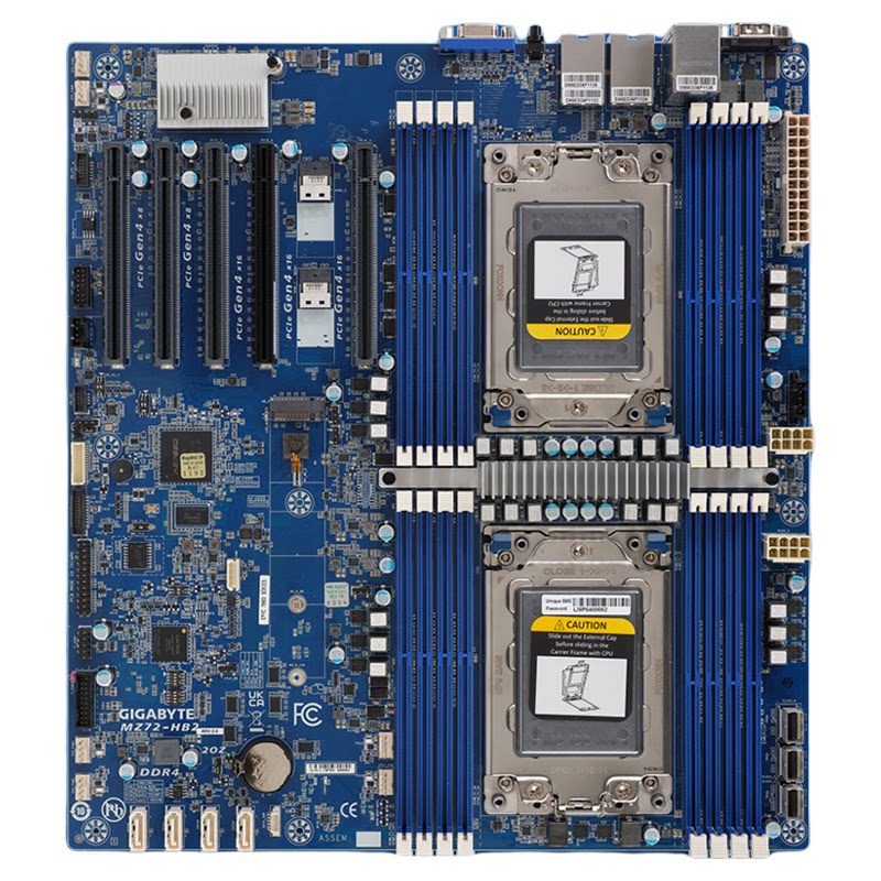 技嘉MZ72-HB2/技嘉MC62-G40 双路SP3服务器主板AMD7002/7003全新