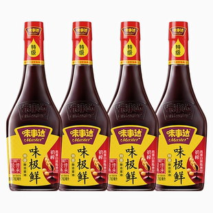 味事达味极鲜酱油760ml瓶装特级酿造生抽头道大桶整箱商用鲜味