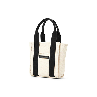 简约小号帆布手提斜挎托特包