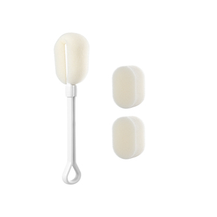 日本长柄海绵杯刷 洗杯刷 奶瓶刷 茶杯清洁刷 水杯清洗刷海绵头