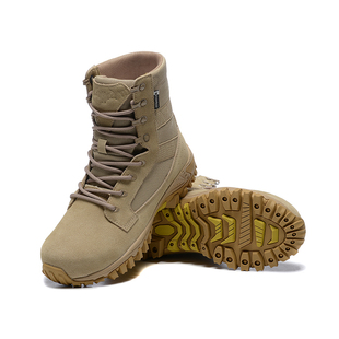 帕莱汀牛皮男鞋沙漠靴户外徒步防穿刺防水登山鞋男高帮女士马丁靴