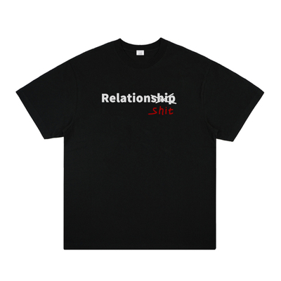 Relationship 失败的关系美式标语印花短袖cleanfit简约小众t恤