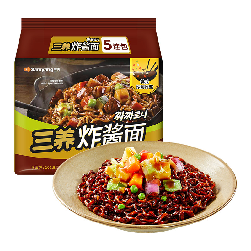 韩式炸酱面三养140g*5