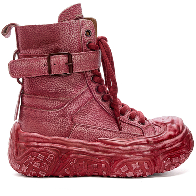 废土风厚底马丁靴松糕复古短靴