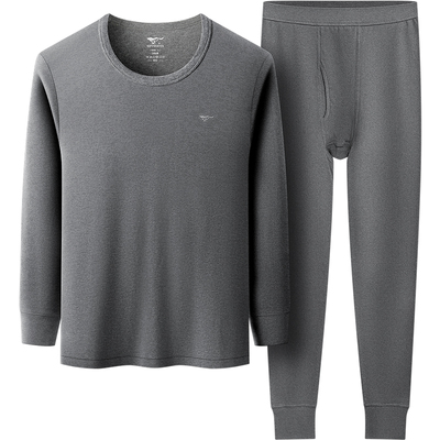 七匹狼秋衣秋裤男士套装纯棉内衣