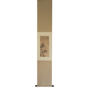 是名一鹿 ｜ 墨竹写意国画中式仿古装饰画竹子挂画文艺空间卷轴