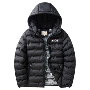 男孩轻薄羽绒服石墨烯发热棉服中大童连帽棉衣青少年冬装保暖外套