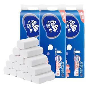 维达卷纸780克加厚4层无芯卷纸20卷大卫生纸家用卫生间手纸厕纸巾