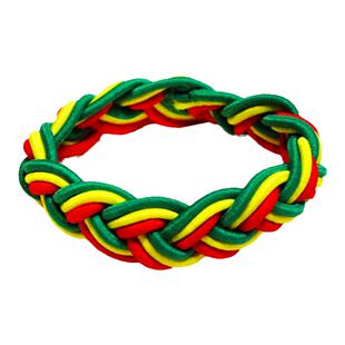 【杂年文化】牙买加雷鬼红黄绿reggae嘻哈街舞 皮圈发绳皮筋发圈