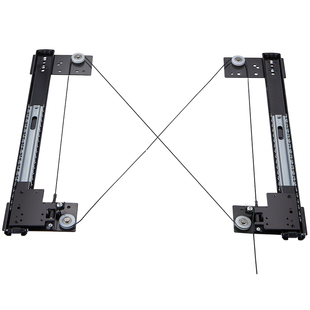 固特隐藏衣柜折叠回旋门五金口袋蝴蝶门轨道配件柜门倒插伸缩橱柜