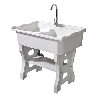 石英石洗衣池家用带搓衣板一体盆