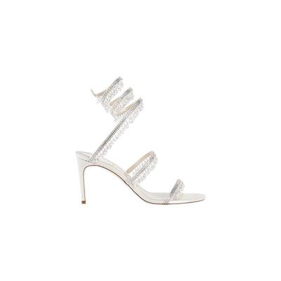 水钻镶嵌多rc高跟凉鞋