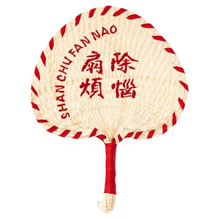 夏季手工老式蒲扇2026新款草编刺绣芭蕉扇子儿童宝宝驱蚊手摇葵扇