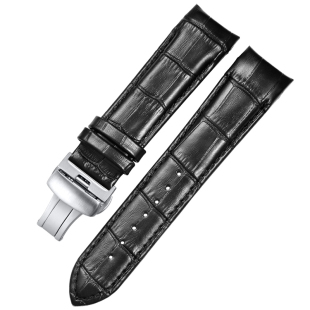 天梭库图表带真皮1853男士表带代用原装T035407A T035627A配件