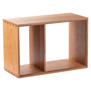 黑胡桃实木壁挂式置物架格子书架书柜 客厅挂墙上装饰陈列收纳架