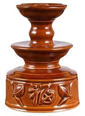 复古陶瓷佛前供油酥油灯老式油灯