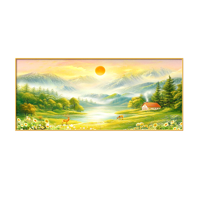 【东墙推荐】旭日东升聚财装饰画