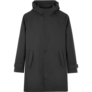 Mind Bridge男士中长款连帽外套2026年春新款简约商务纯色风衣