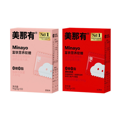 Minayo美那有富铁软糖女性孕妇