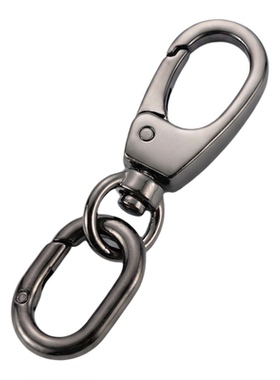按压式弹簧扣钥匙扣牢固耐用