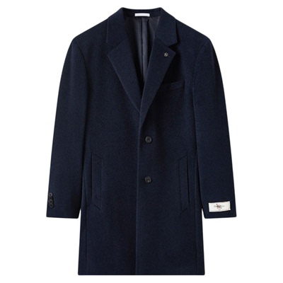 ZIOZIA秋冬韩版休闲大衣外套男青年保暖毛呢大衣ZCGC3284J