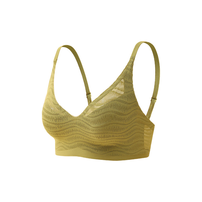 梦特娇内衣女夏薄款无痕大胸显小聚拢防下垂性感美背收副乳文胸