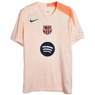 SFS耐克Nike巴萨25/26赛前训练服T90短袖球衣足球服男HM3344-808