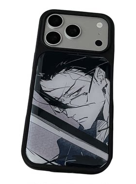 混沌武士，适用苹果17ProMax/16手机壳iPhone15/14/13/12/11动漫黑白华为P70小米少年三星日系个性全包软壳