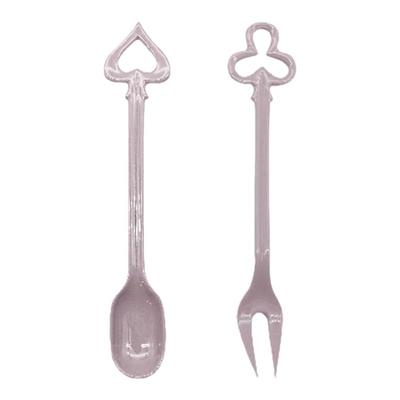 法式高级陶瓷叉勺咖啡勺餐具套装