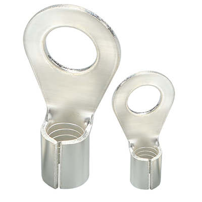 OT圆形冷压接线裸端子铜鼻接头O型圆孔接地线耳2.5/4/6/10/16平方