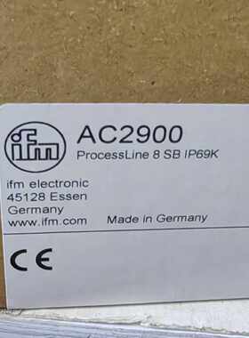 议价IFM易福门AC2900 ProcessLine 8 SB IP69K模块，全新原厂，议