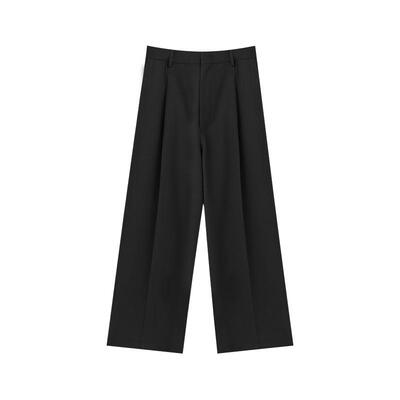 【100绵羊毛】GOLDEN BARRY25冬气质老钱风百搭羊毛阔腿裤542027