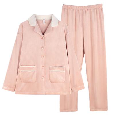 女士海岛绒家居服睡衣