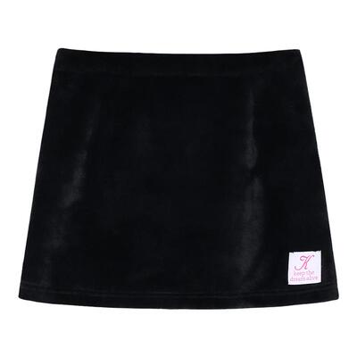 KTDA辣妹小众毛绒半身裙包臀气质