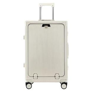 行李箱耐摔耐压一九开可放电脑上前侧面开口盖门式拉杆多功能密码