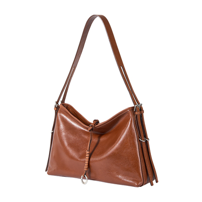 凯撒植鞣牛皮大容量女士托特包