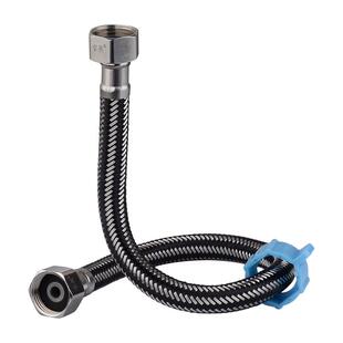 水管进水管软管冷热4分不锈钢铜家用马桶热水器编制软连接两接头