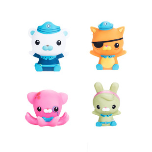 海底小纵队宝宝洗澡玩具游泳BB叫戏水玩具沐浴喷水公仔全套达西西