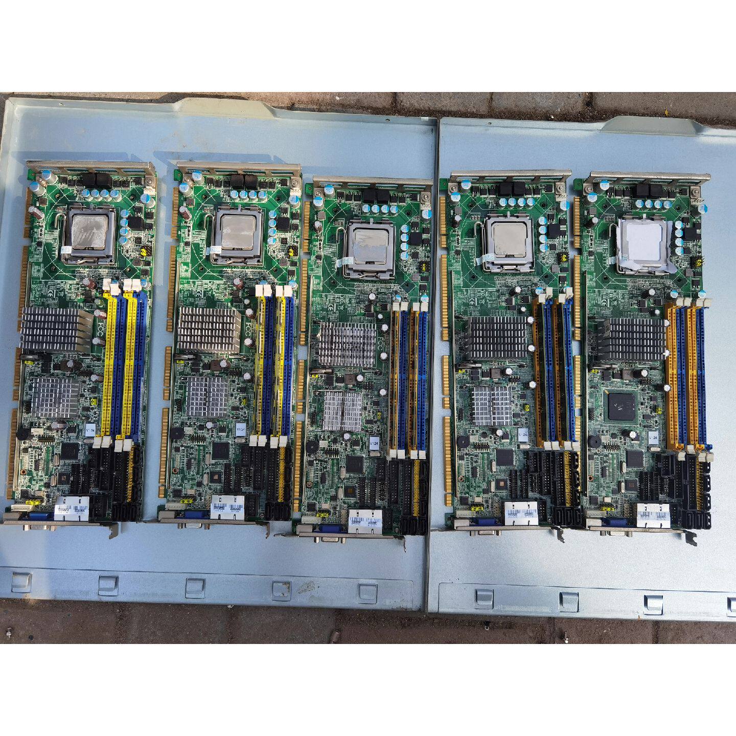 议价可维修研华PCE5124G2工控机主板双2G内存Q8200四