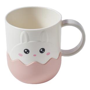 食品级塑料杯漱口杯防摔家用可爱卡通高颜值高级感宝宝儿童水杯子