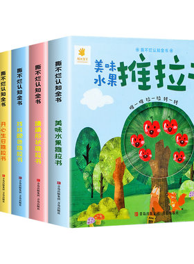 宝宝手指推拉书机关书婴幼儿早教