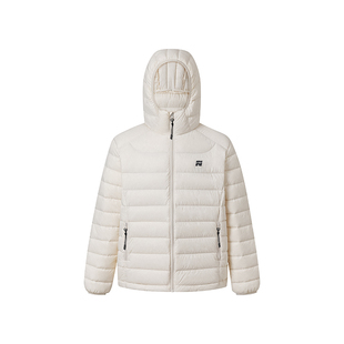 FORNINES防泼水90白鹅绒外套男女冬季情侣轻薄连帽排骨羽绒服内胆