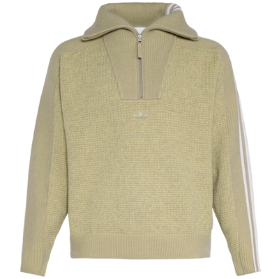 滔搏adidas阿迪达斯三叶草男子运动休闲高领宽松毛线套头衫KS5341