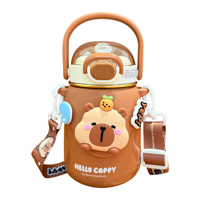 卡皮巴拉儿童保温杯学生上学专用