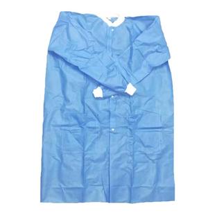 一次性工作服SMS加厚防尘服食品药品隔离衣领导参观白大褂实验服